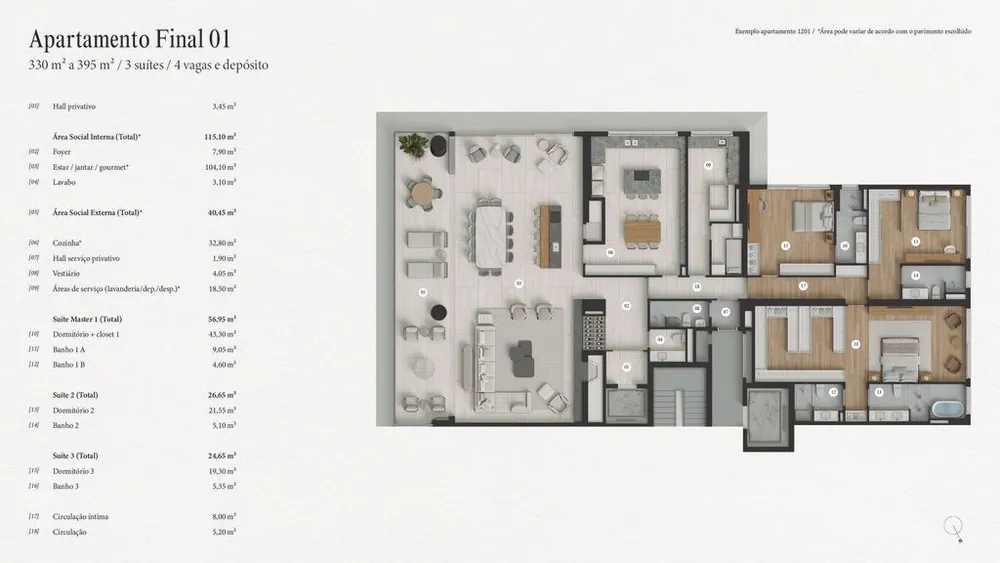 Apartamento, 3 quartos, 329 m² - Foto 4