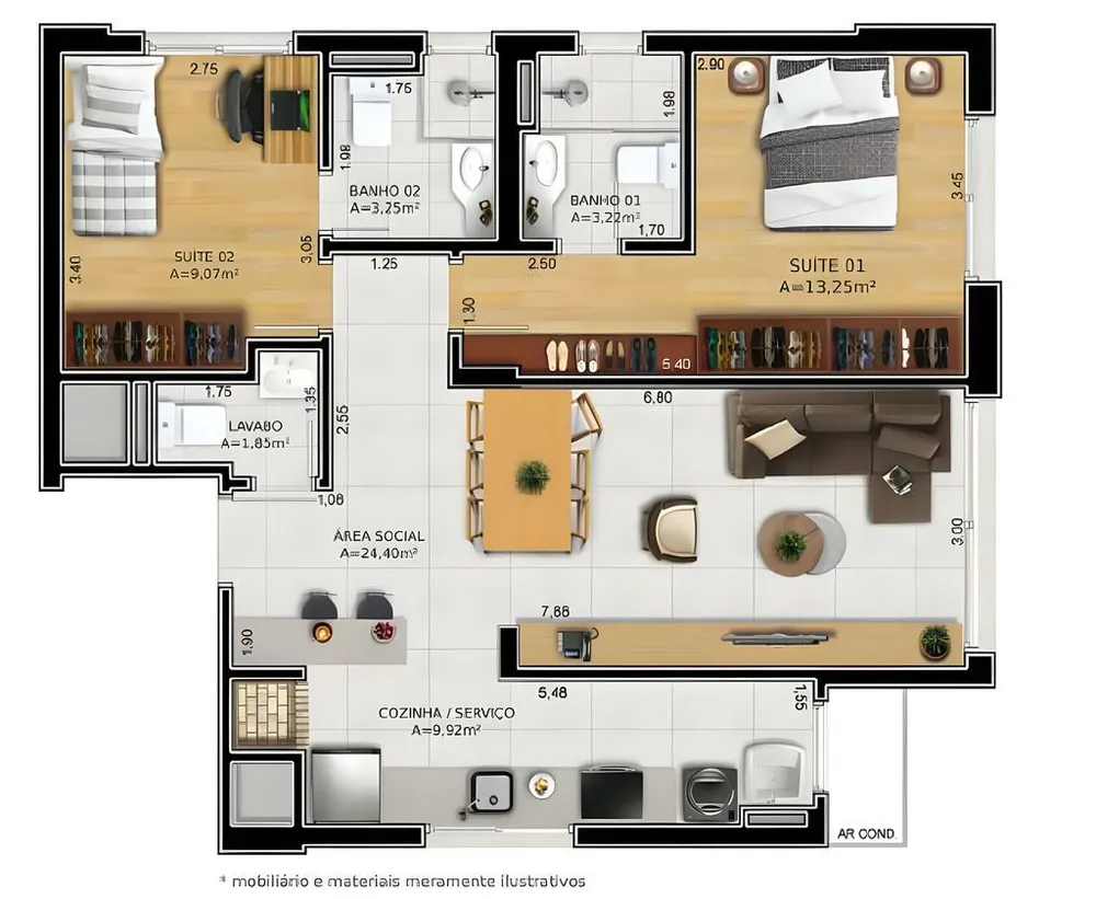 Apartamento, 2 quartos, 78 m² - Foto 12