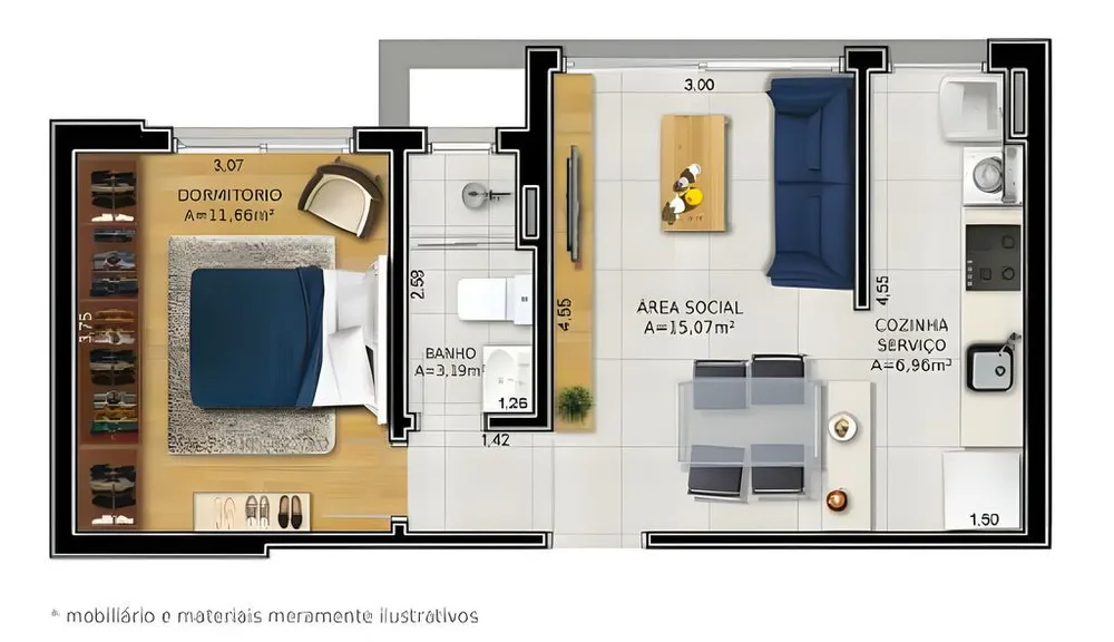 Apartamento, 2 quartos, 78 m² - Foto 2