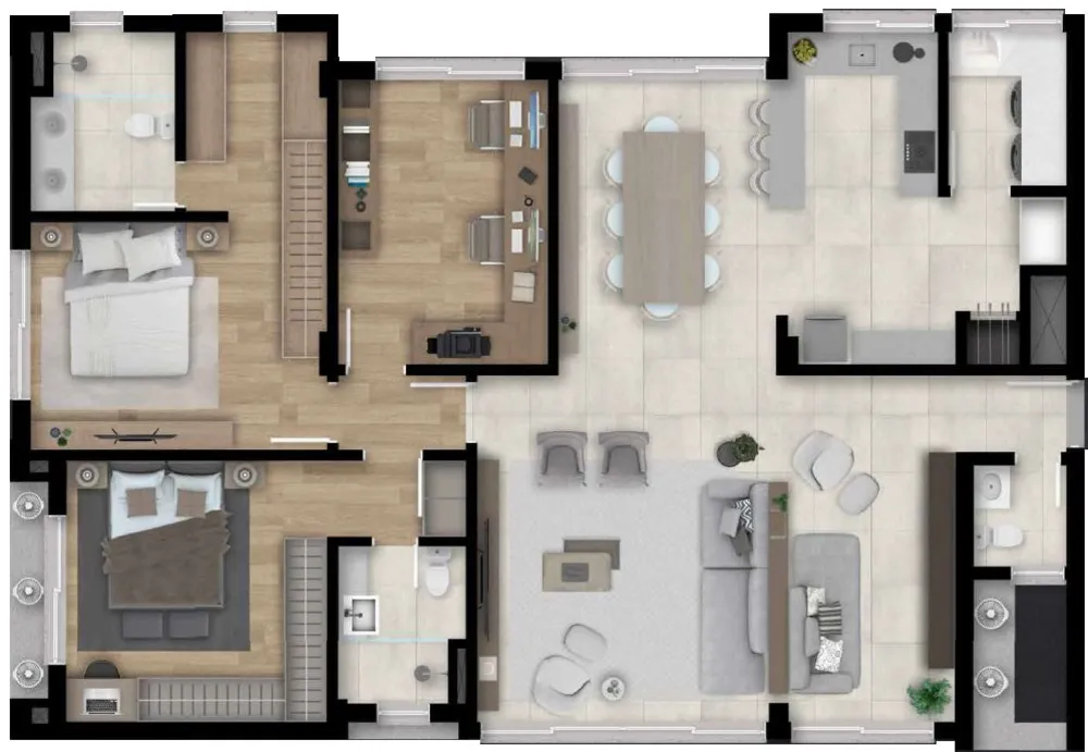 Apartamento, 3 quartos, 143 m² - Foto 3