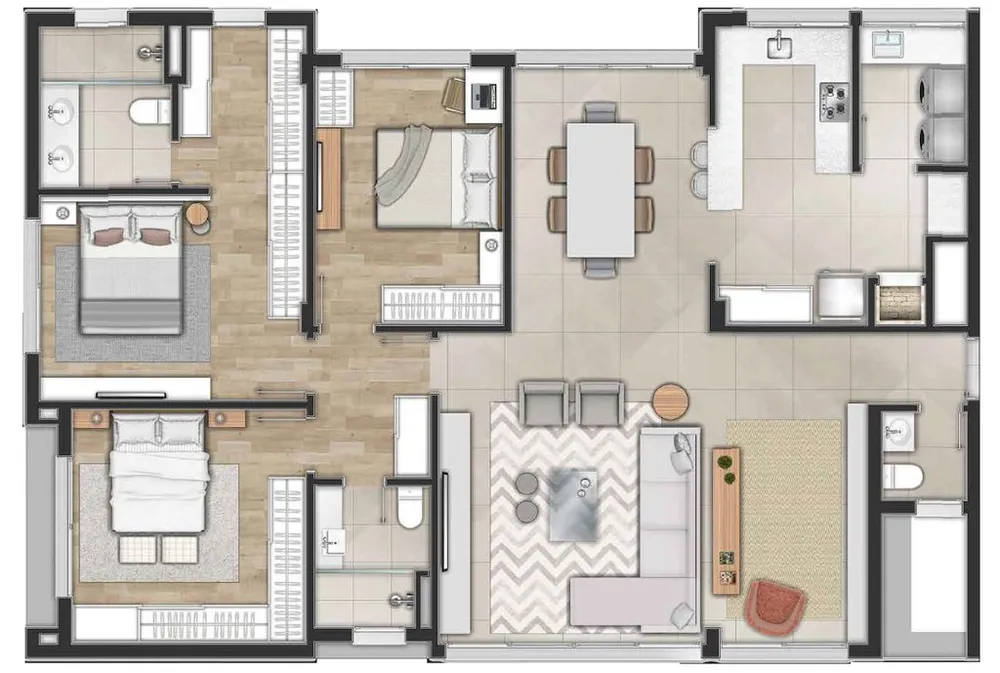 Apartamento, 3 quartos, 143 m² - Foto 8