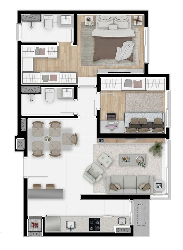 Apartamento, 3 quartos, 85 m² - Foto 7