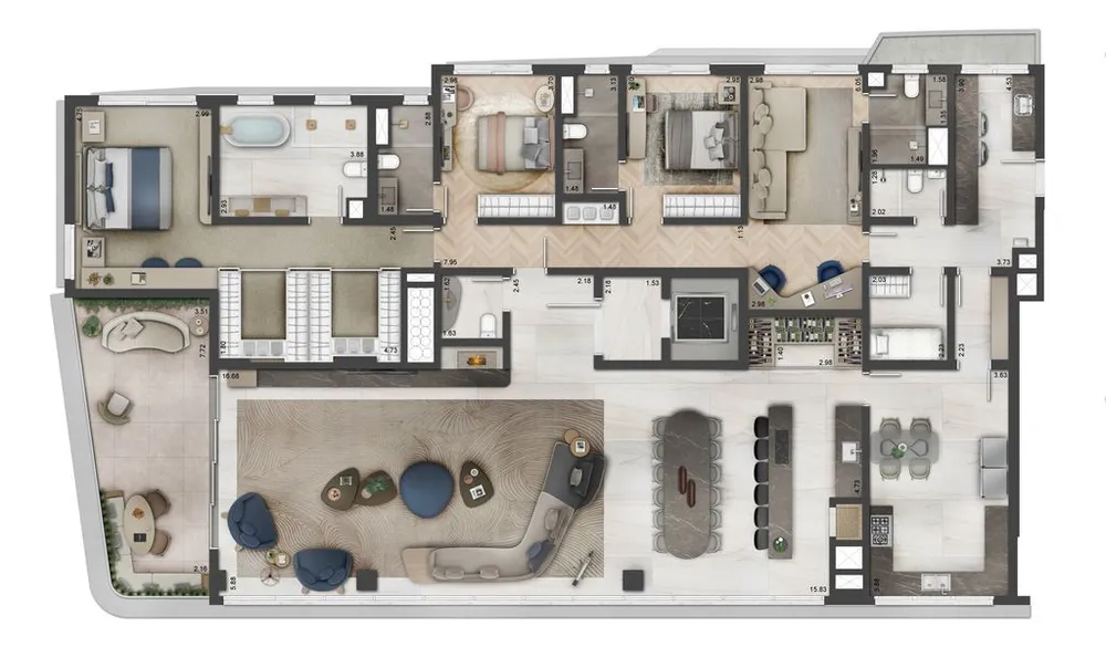 Apartamento, 4 quartos, 378 m² - Foto 5
