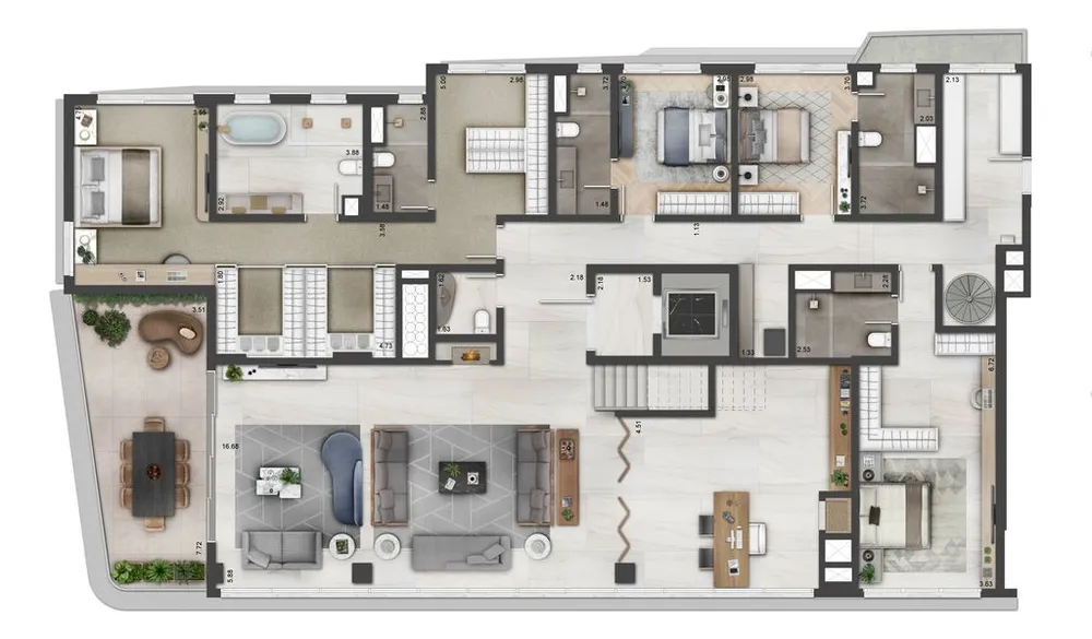 Apartamento, 4 quartos, 378 m² - Foto 7