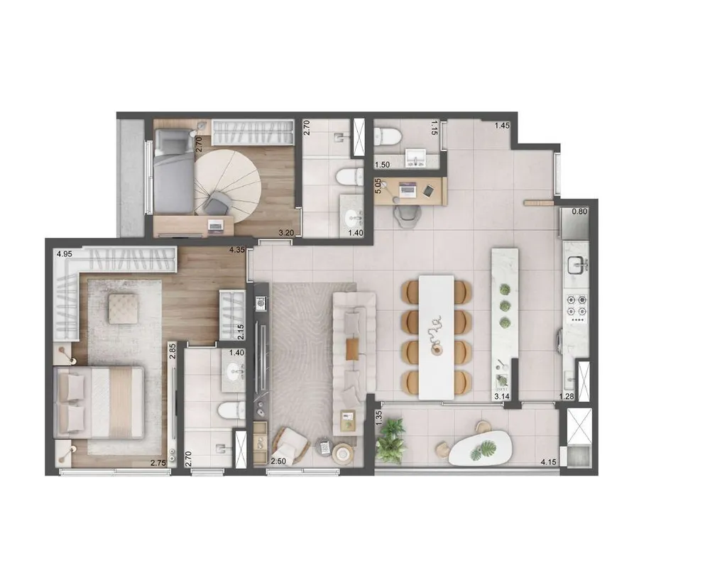 Apartamento, 3 quartos, 97 m² - Foto 5