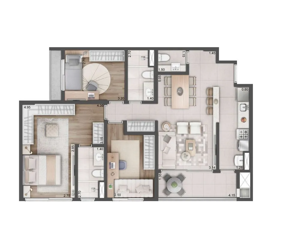 Apartamento, 3 quartos, 97 m² - Foto 6