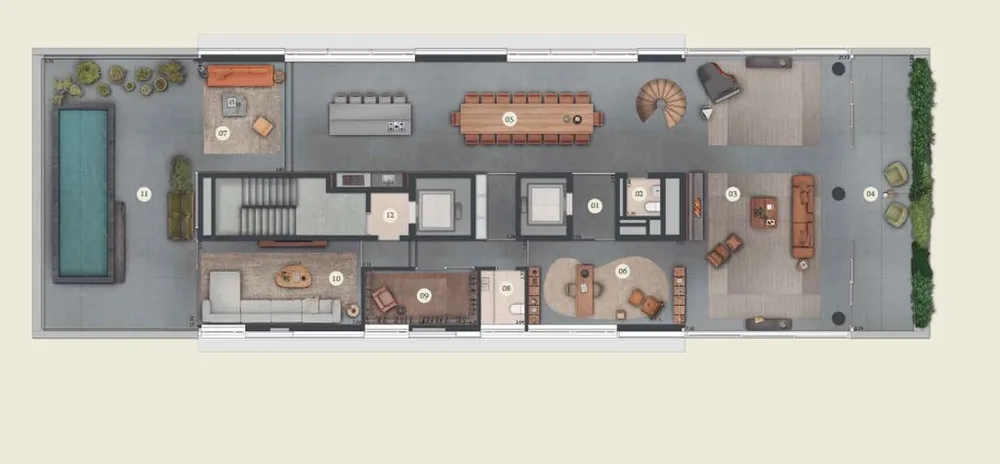 Cobertura, 4 quartos, 968 m² - Foto 12