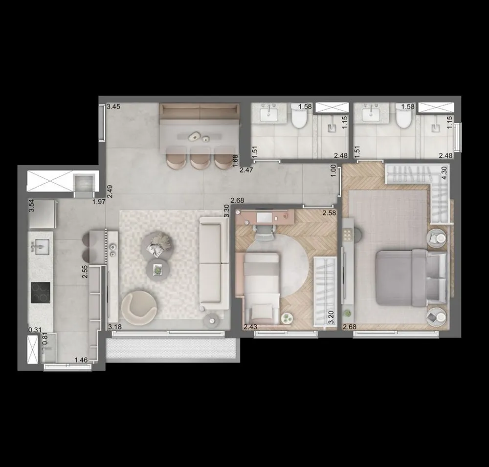 Kitnet-Studio, 23 m² - Foto 6