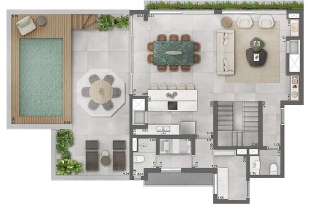 Cobertura, 3 quartos, 335 m² - Foto 3