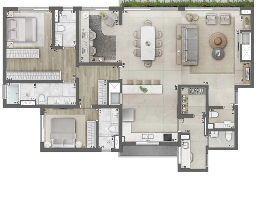 Cobertura, 3 quartos, 335 m² - Foto 5
