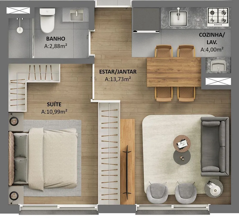 Cobertura, 2 quartos, 103 m² - Foto 4