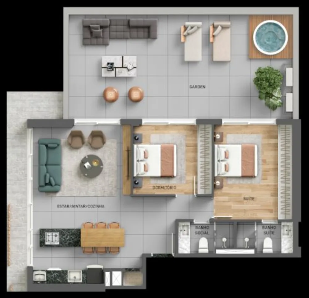 Apartamento, 1 quarto, 94 m² - Foto 4