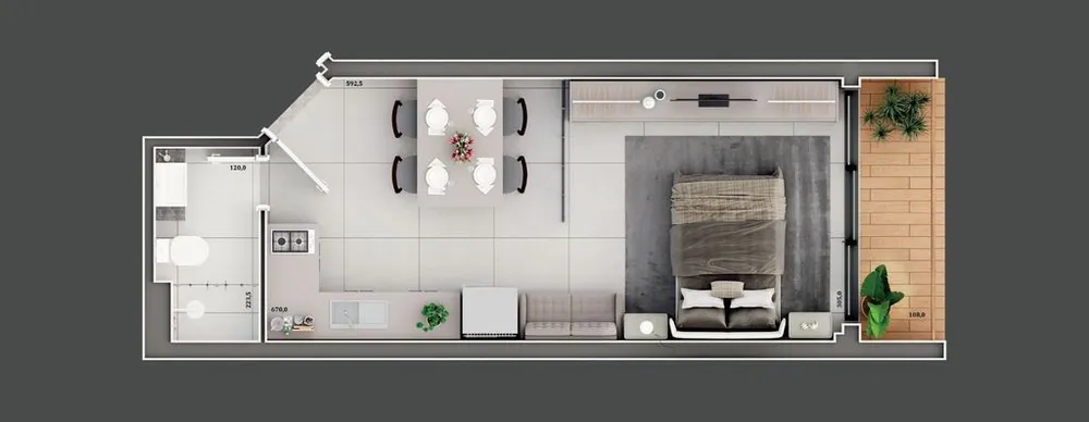 Apartamento, 1 quarto, 37 m² - Foto 7
