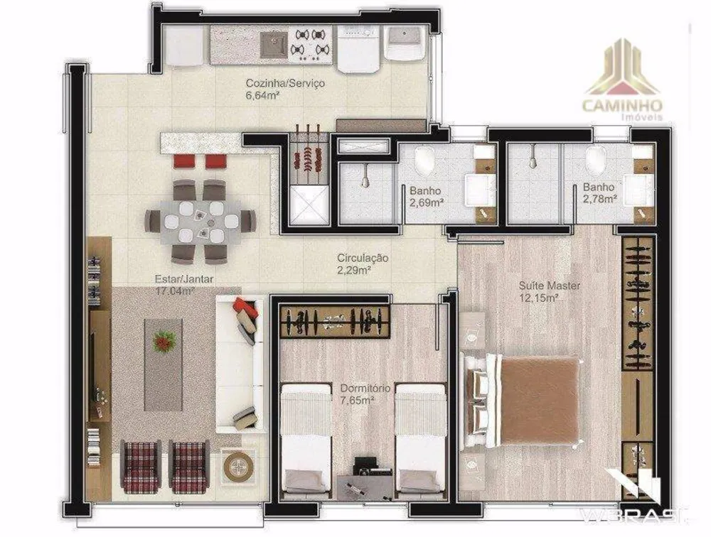 Apartamento, 2 quartos, 60 m² - Foto 11