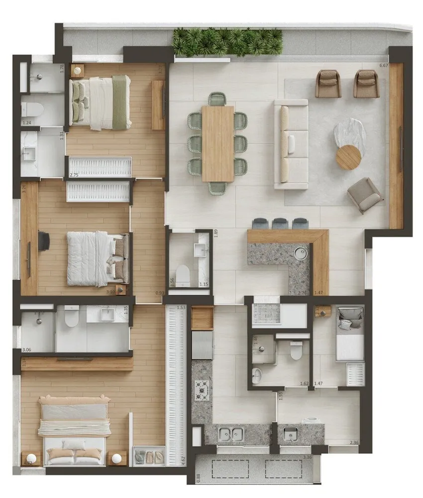 Apartamento, 3 quartos, 300 m² - Foto 10
