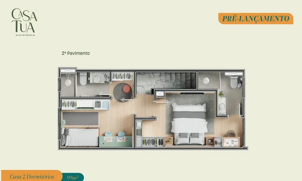 Casa de Condomínio, 2 quartos - Foto 7