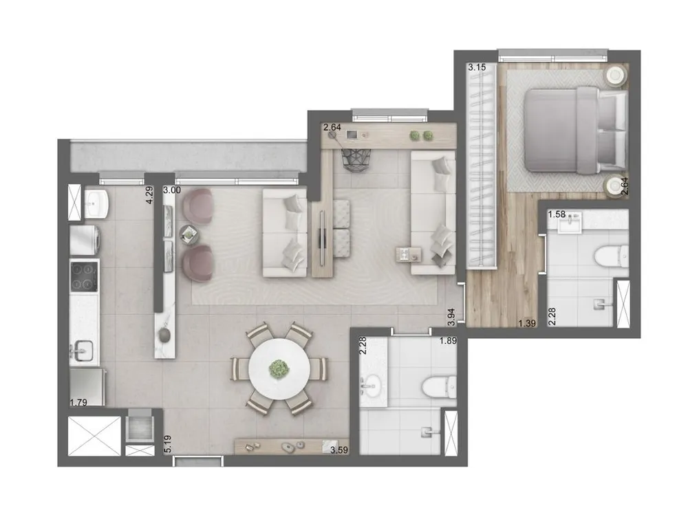 Apartamento, 2 quartos, 113 m² - Foto 7