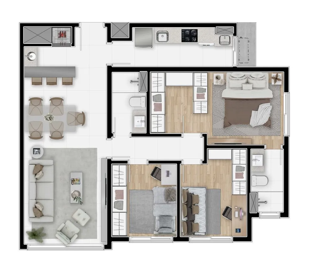 Apartamento, 2 quartos, 68 m² - Foto 8