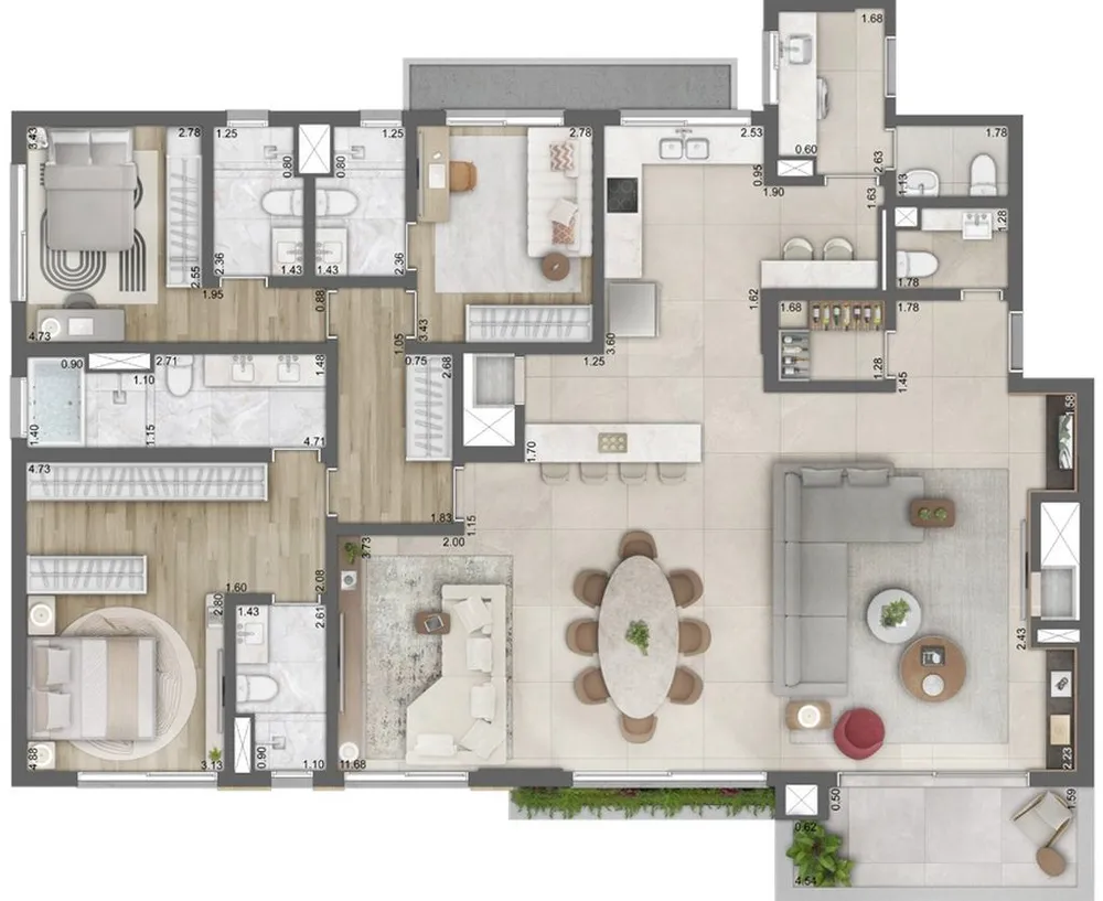 Cobertura, 4 quartos, 392 m² - Foto 8