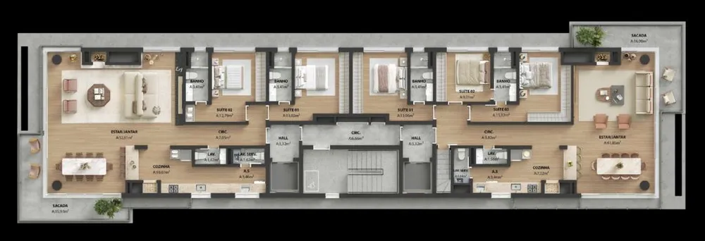 Apartamento, 3 quartos, 153 m² - Foto 8