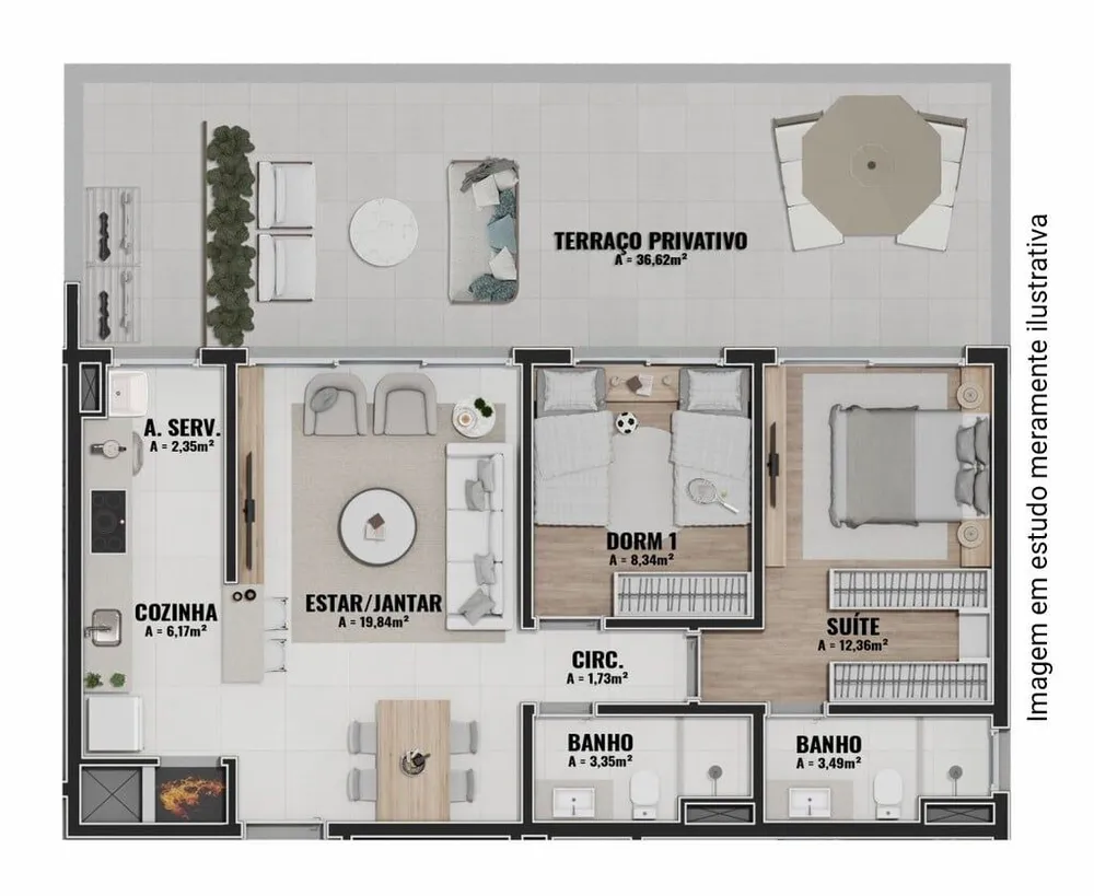 Apartamento, 3 quartos, 137 m² - Foto 6