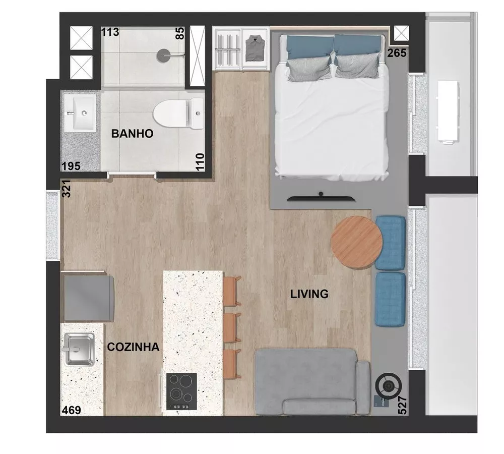 Apartamento à venda com 2 quartos, 65m² - Foto 1