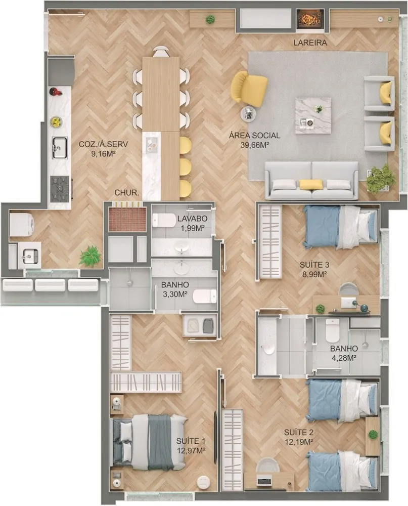 Apartamento, 1 quarto, 45 m² - Foto 4