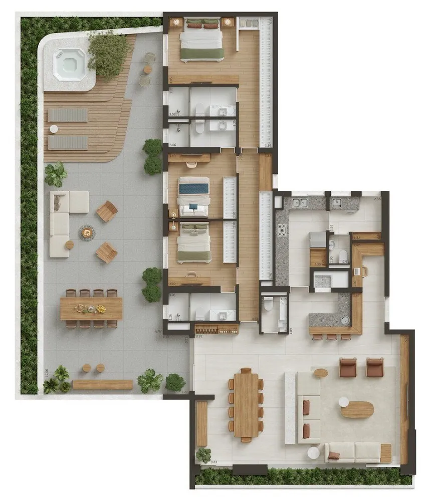 Apartamento, 3 quartos, 293 m² - Foto 4