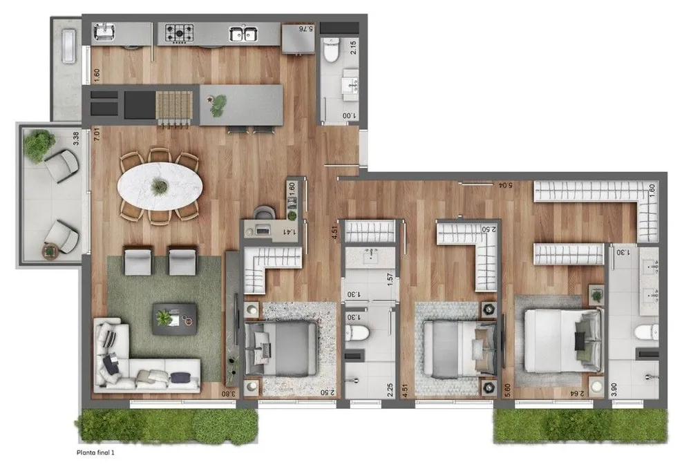 Apartamento, 2 quartos, 76 m² - Foto 11