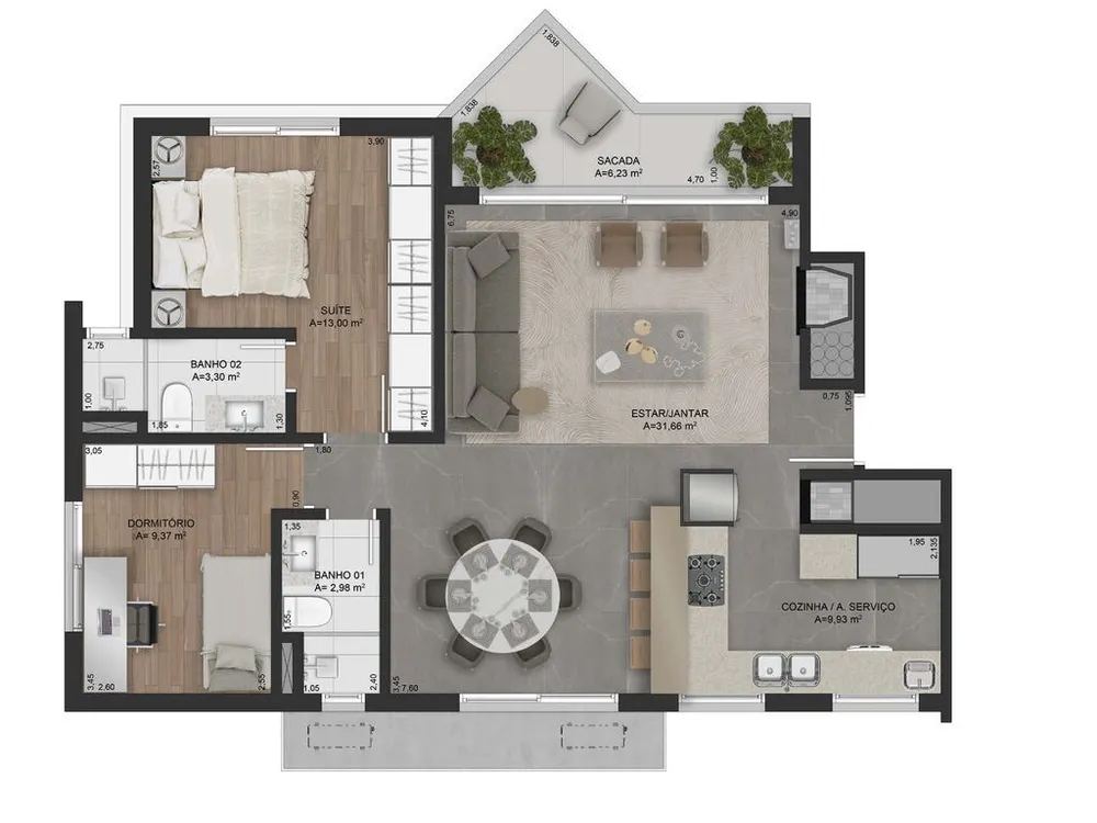 Apartamento, 2 quartos, 162 m² - Foto 5