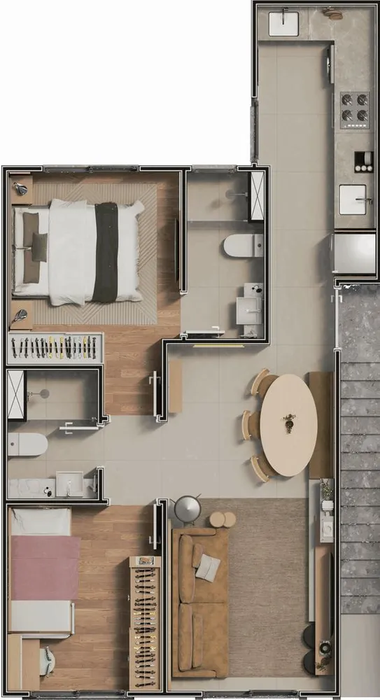 Casa de Condomínio, 2 quartos - Foto 5