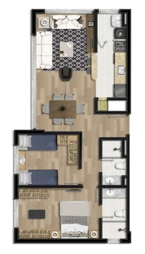 Apartamento, 2 quartos, 60 m² - Foto 5