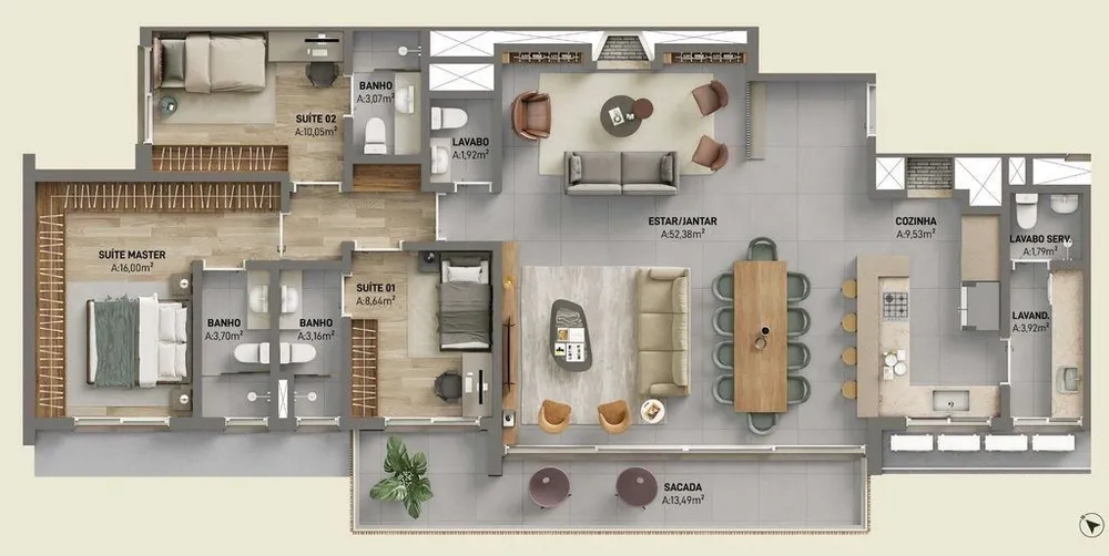 Apartamento, 3 quartos, 161 m² - Foto 5