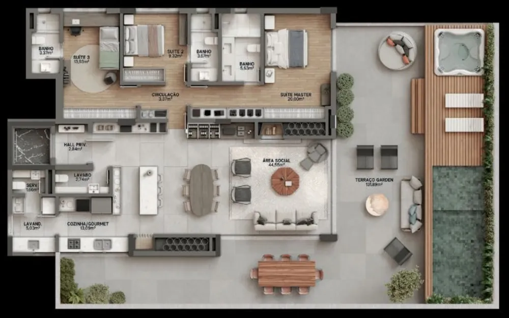 Apartamento, 3 quartos, 187 m² - Foto 11