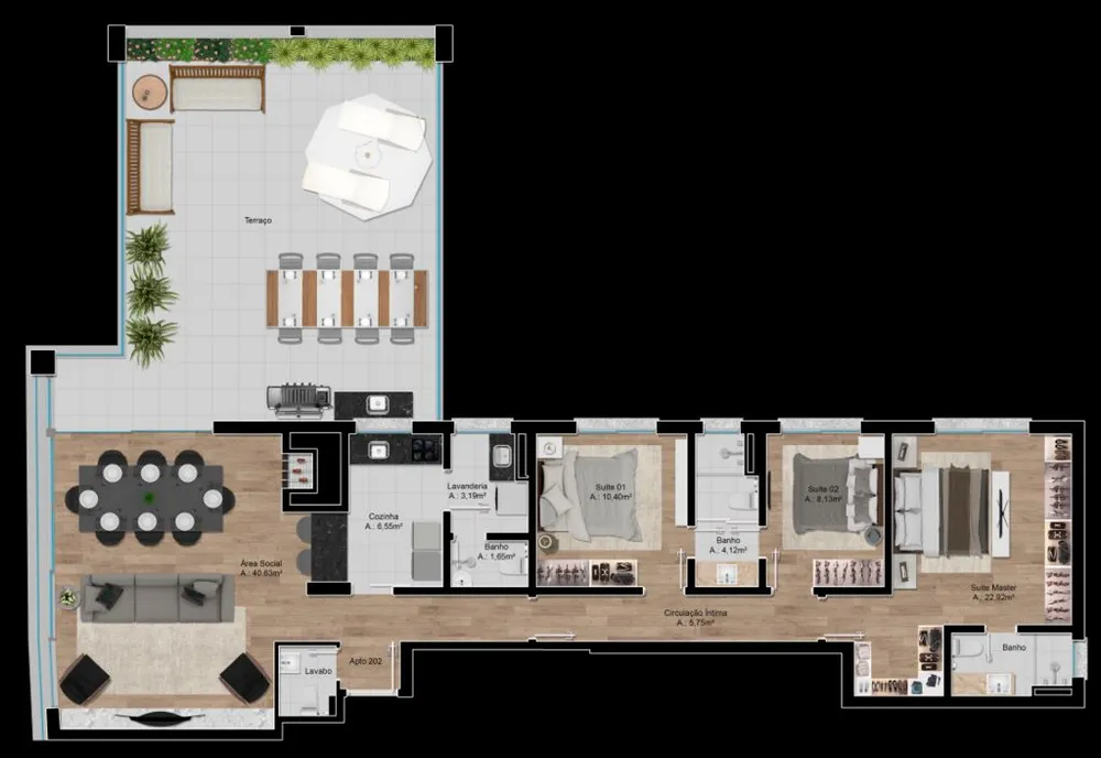 Apartamento, 3 quartos, 124 m² - Foto 7