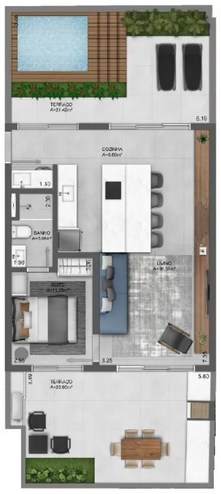 Apartamento, 1 quarto, 47 m² - Foto 12