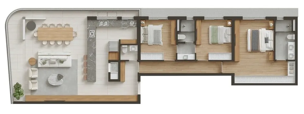 Apartamento, 3 quartos, 145 m² - Foto 4