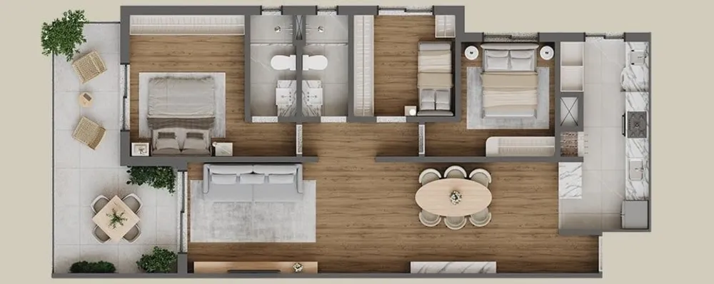 Apartamento, 3 quartos, 104 m² - Foto 9