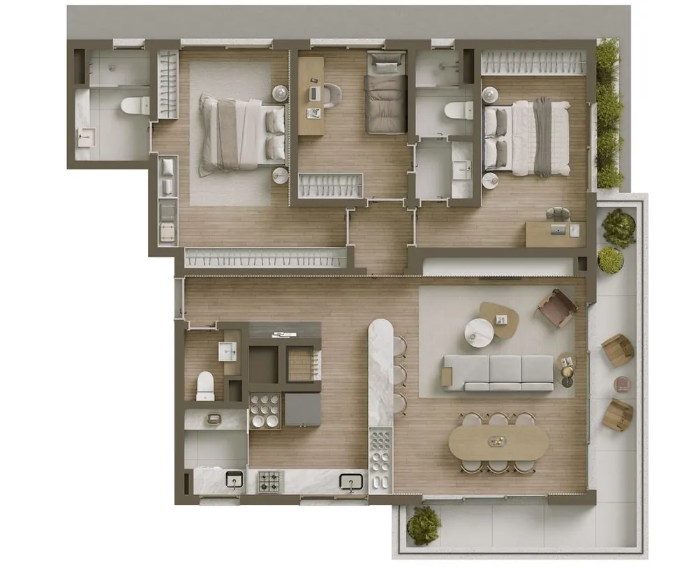 Apartamento, 3 quartos, 281 m² - Foto 11