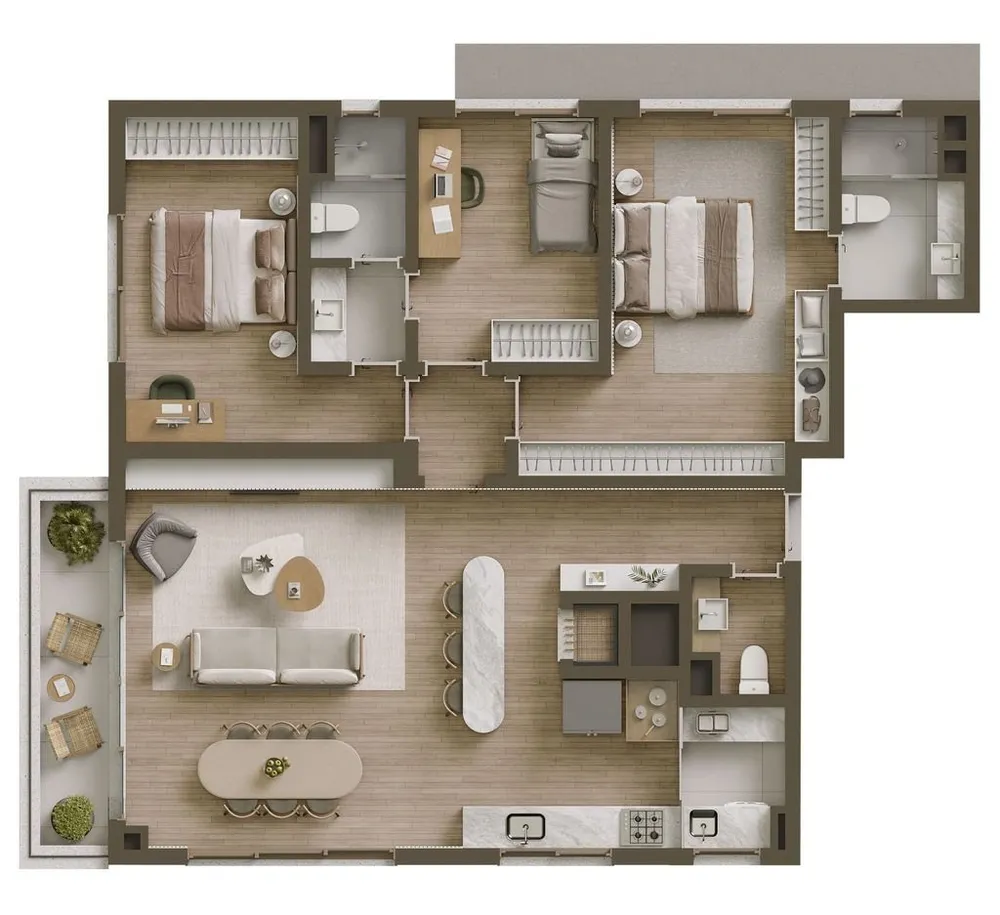 Apartamento, 3 quartos, 281 m² - Foto 9