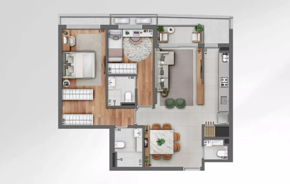 Apartamento, 3 quartos, 106 m² - Foto 7