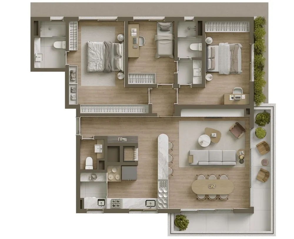Apartamento, 3 quartos, 123 m² - Foto 11