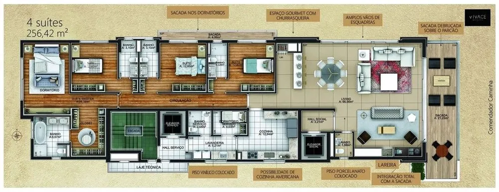 Apartamento, 4 quartos, 435 m² - Foto 10