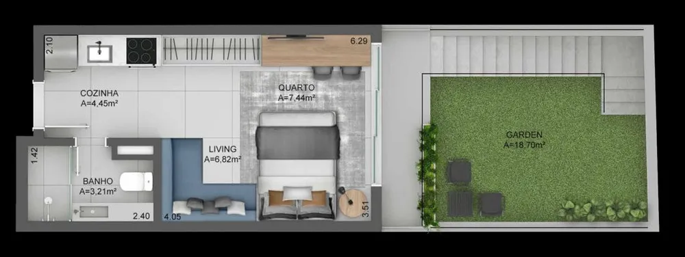 Kitnet-Studio, 27 m² - Foto 8