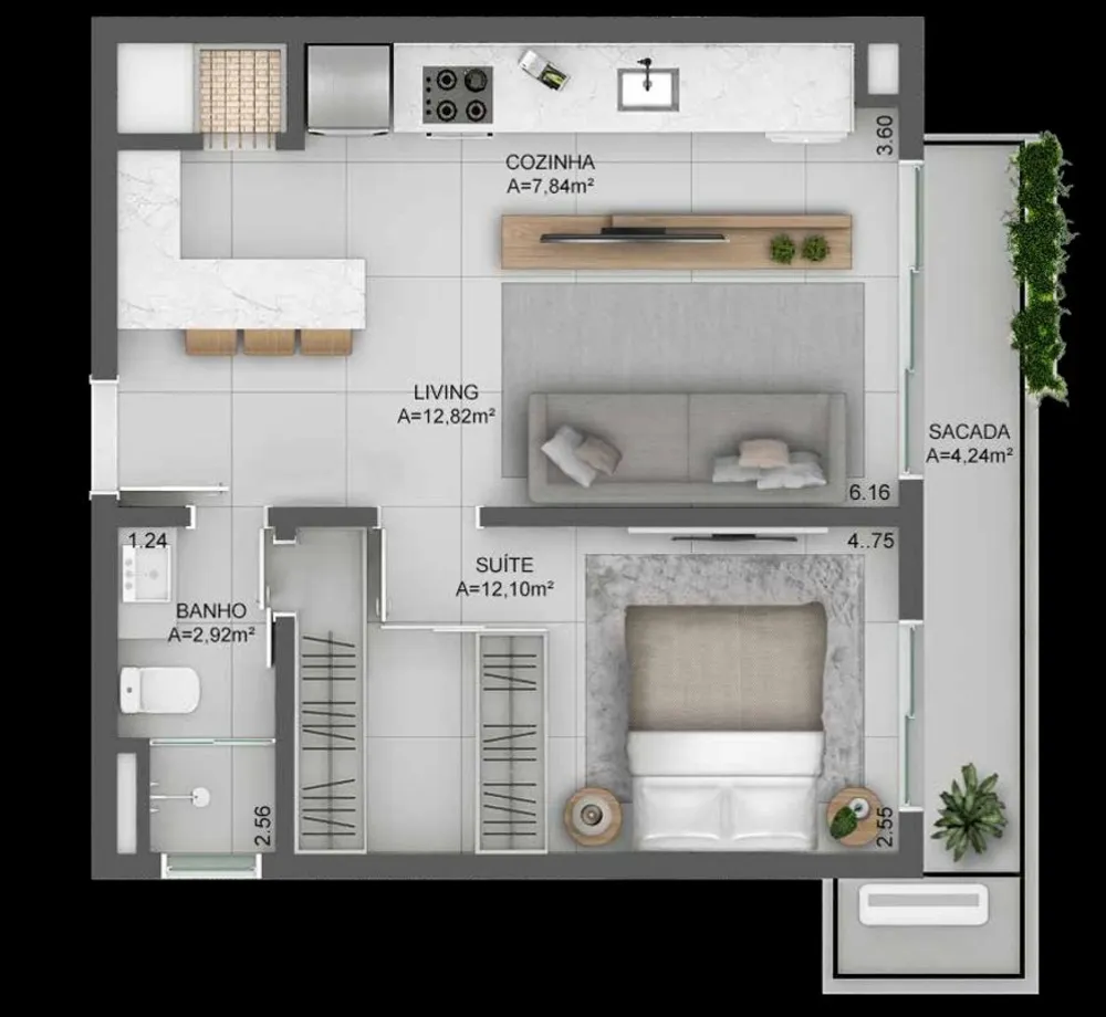 Kitnet-Studio, 27 m² - Foto 5