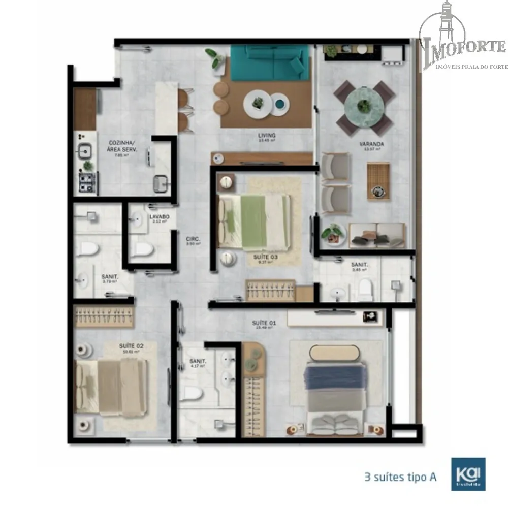 Cobertura, 3 quartos, 88 m² - Foto 11