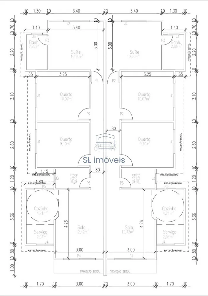 Casa, 3 quartos, 66 m² - Foto 14