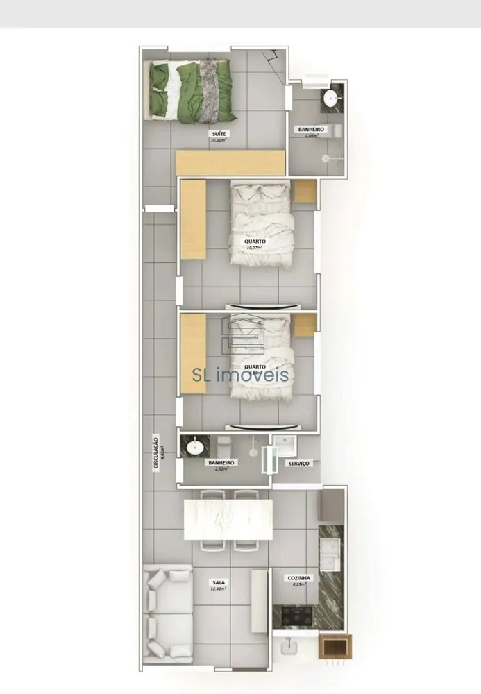 Casa, 3 quartos, 66 m² - Foto 12