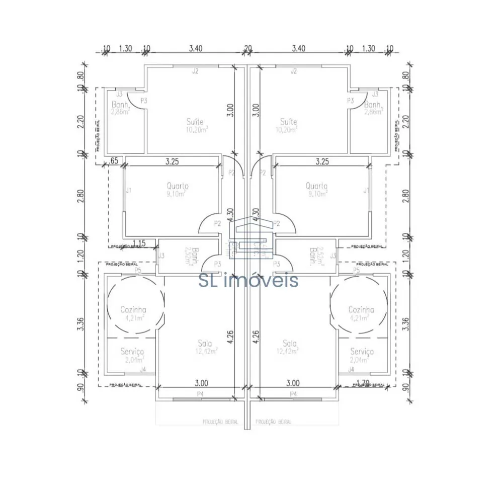 Casa, 2 quartos, 52 m² - Foto 13