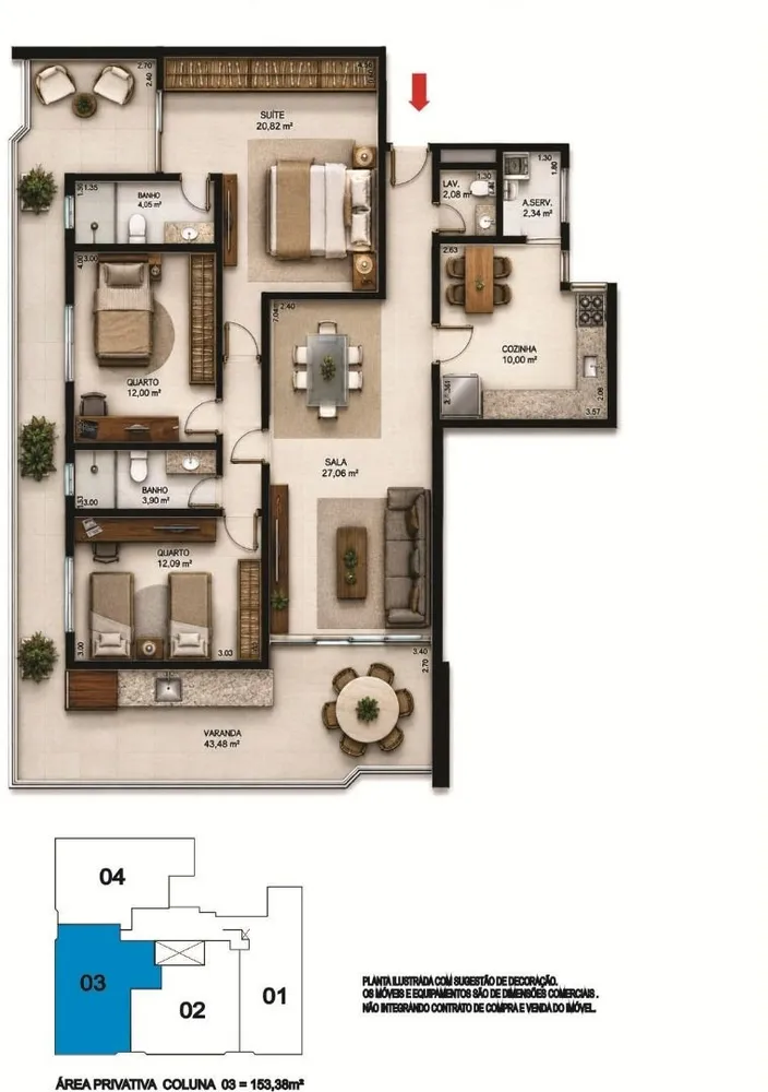 Apartamento, 3 quartos, 135 m² - Foto 7
